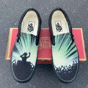 DJ Rave Party Slip Ons - Custom Vans Shoes