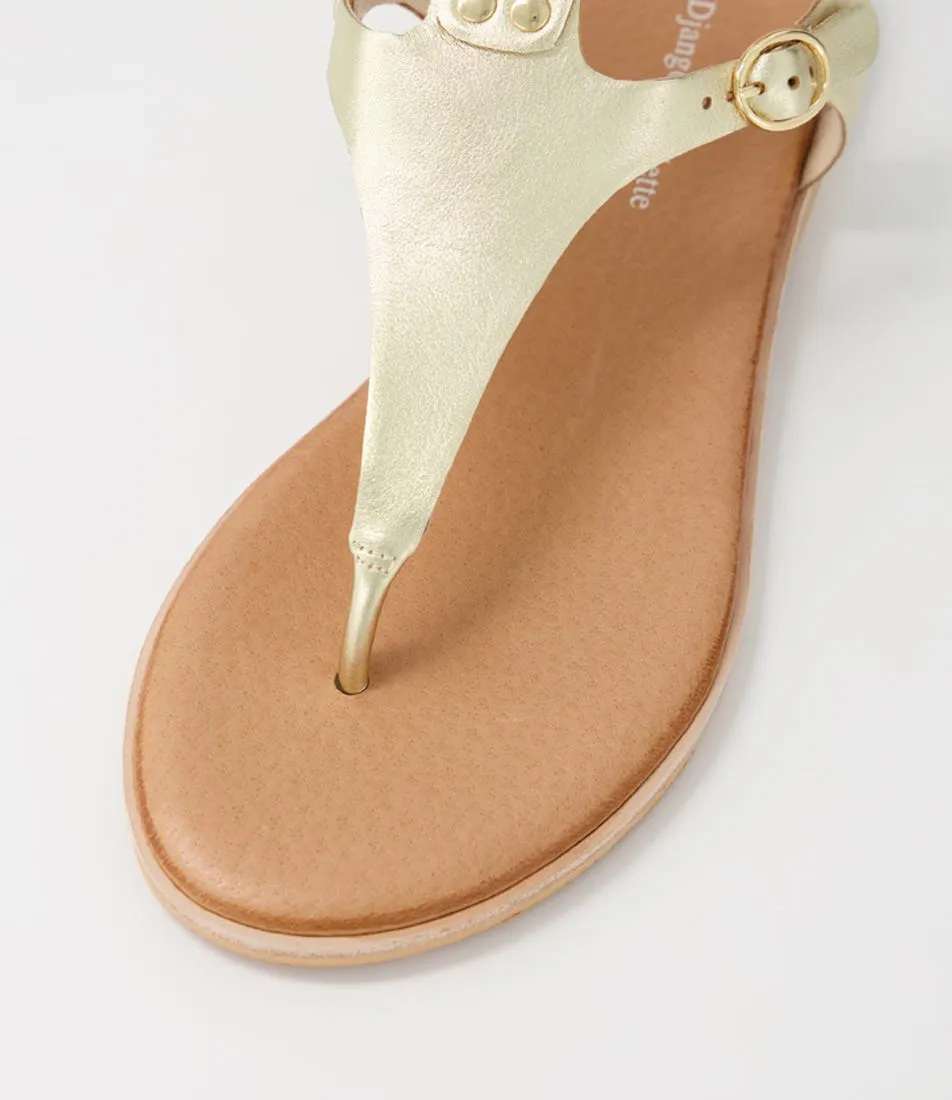 Django & Juliette - Sandals - Taclo - Pale Gold / Leather