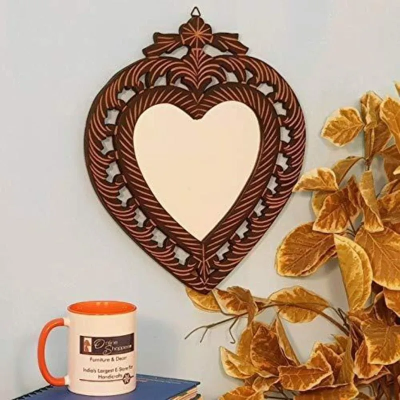 Elegant Wooden Wall Mirror