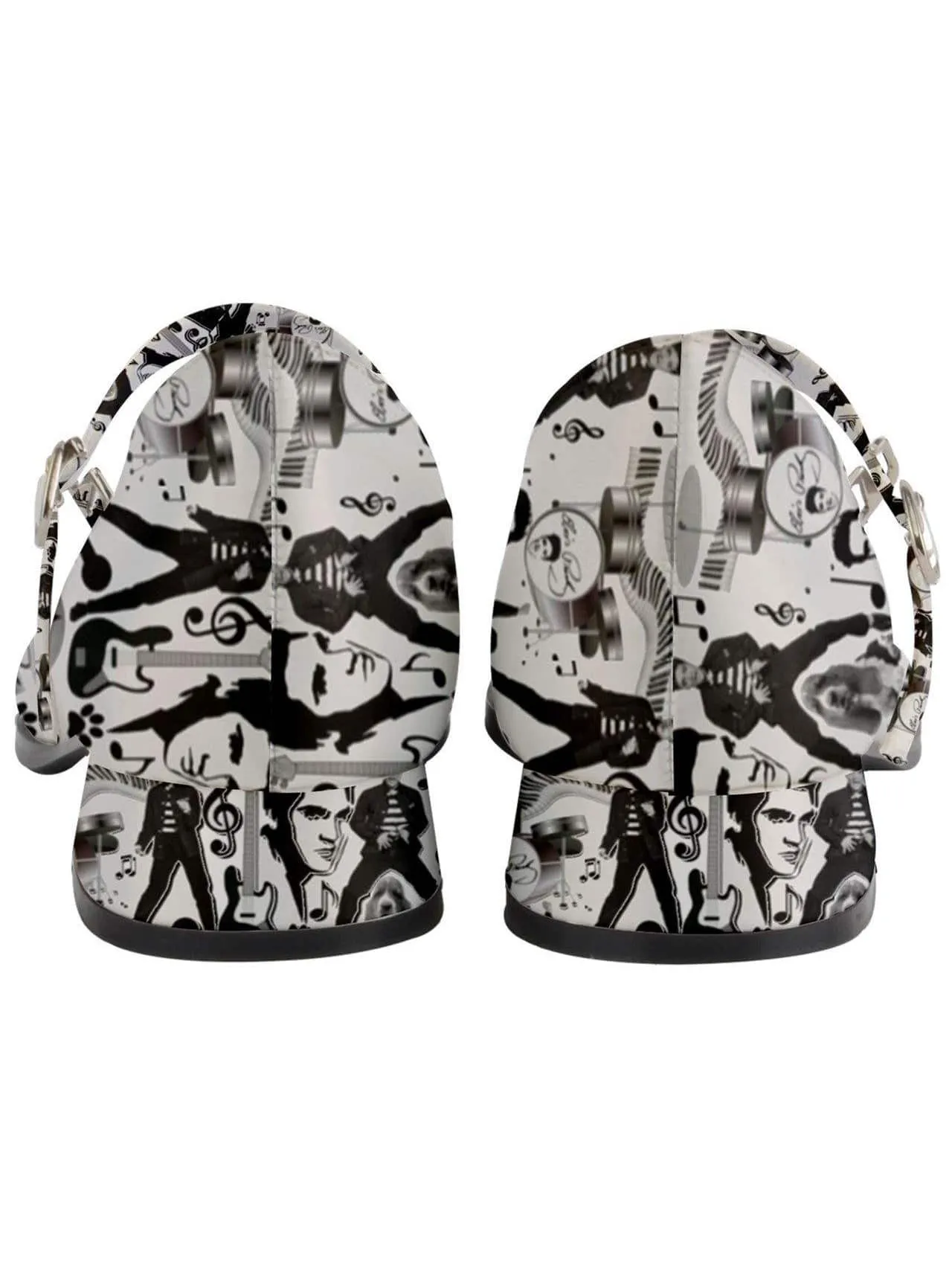 Elvis Print Women's Mary Jane Shoes