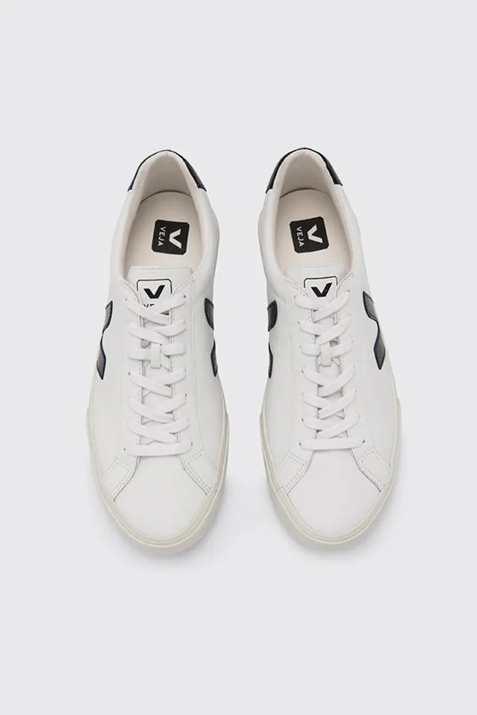 Esplar Low Leather - Extra White / Black