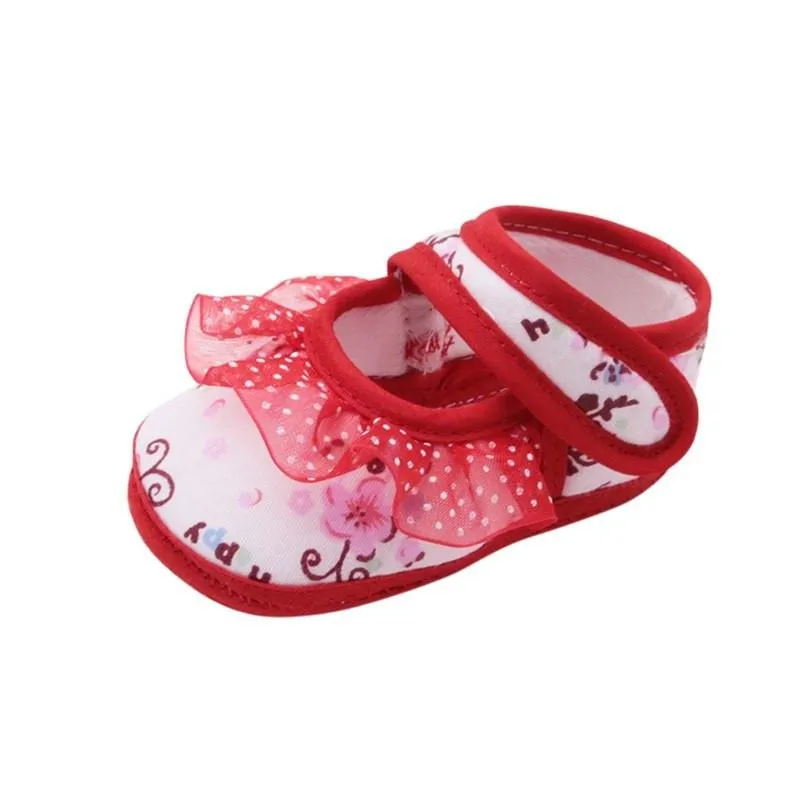 Fashion Girls Lace Print Princess Shoes