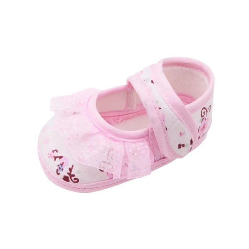 Fashion Girls Lace Print Princess Shoes