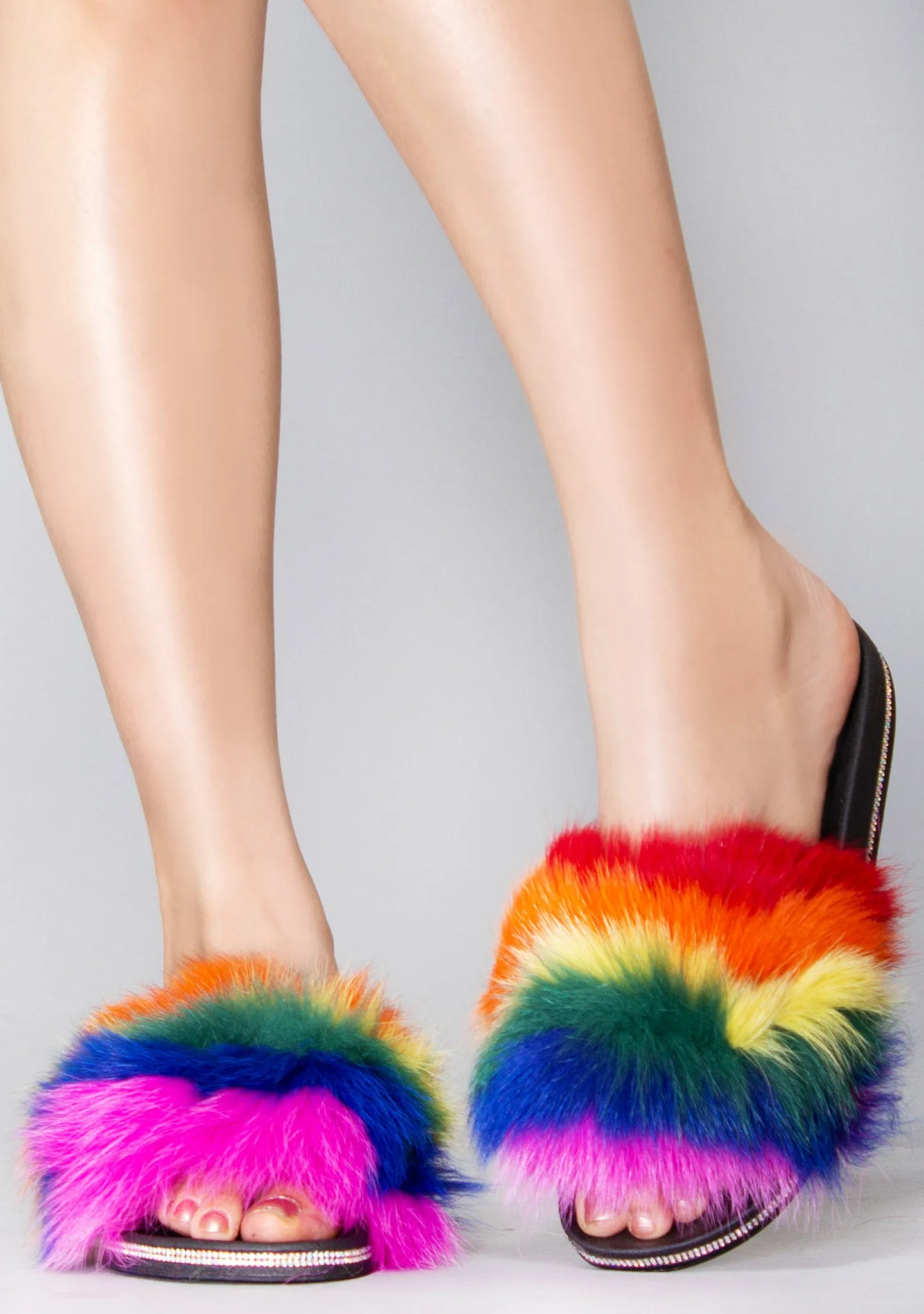 Fever Dream Faux Fur Sandals