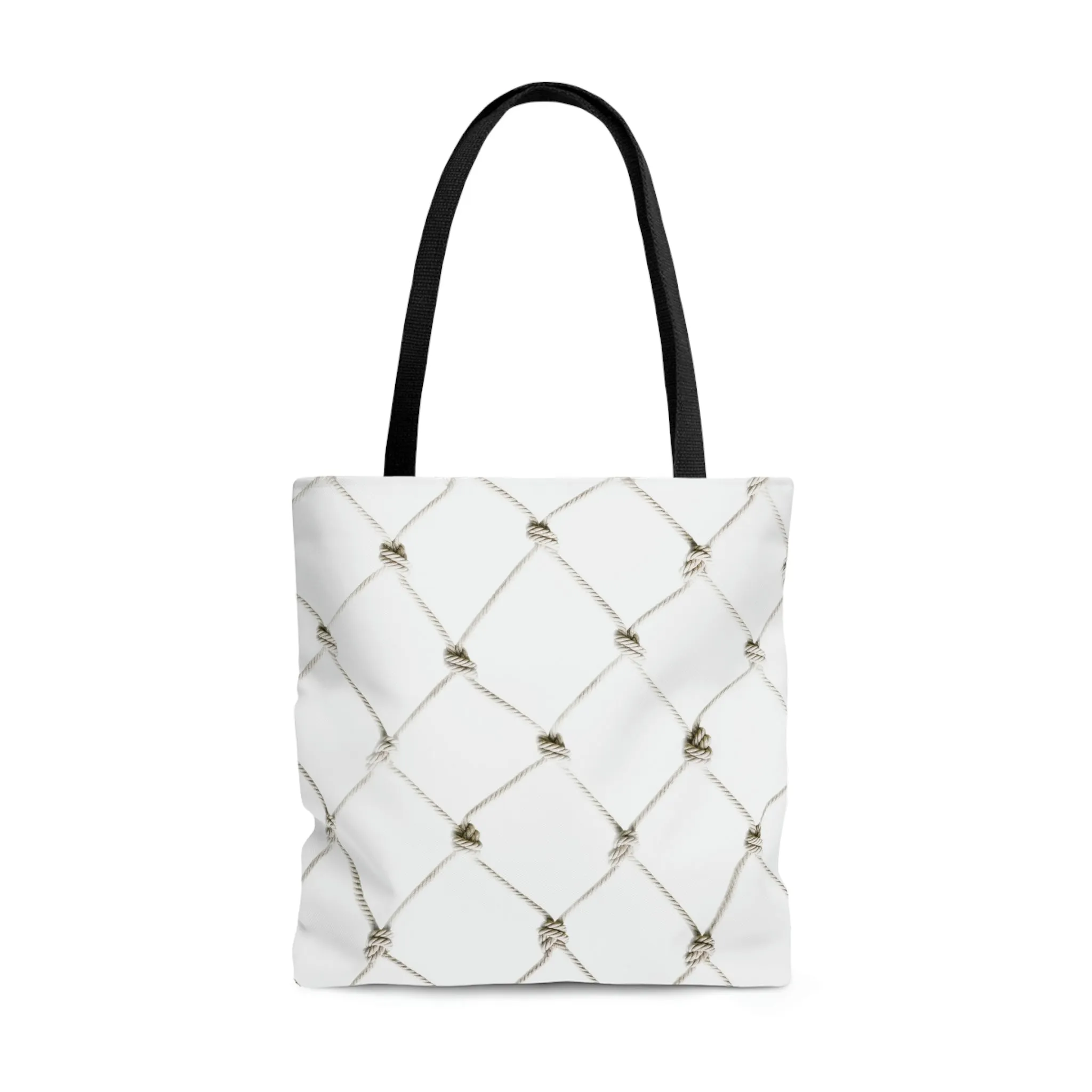 Fishing Theme  Boat / Beach Bag - Net - White AOP Tote Bag