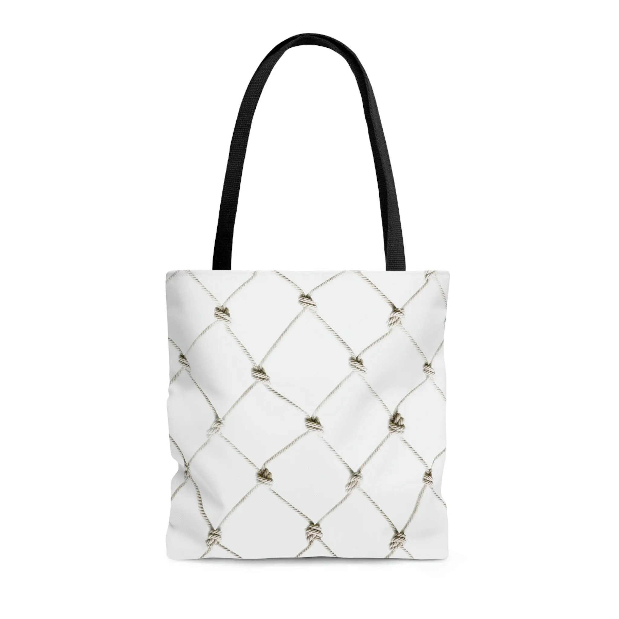 Fishing Theme  Boat / Beach Bag - Net - White AOP Tote Bag