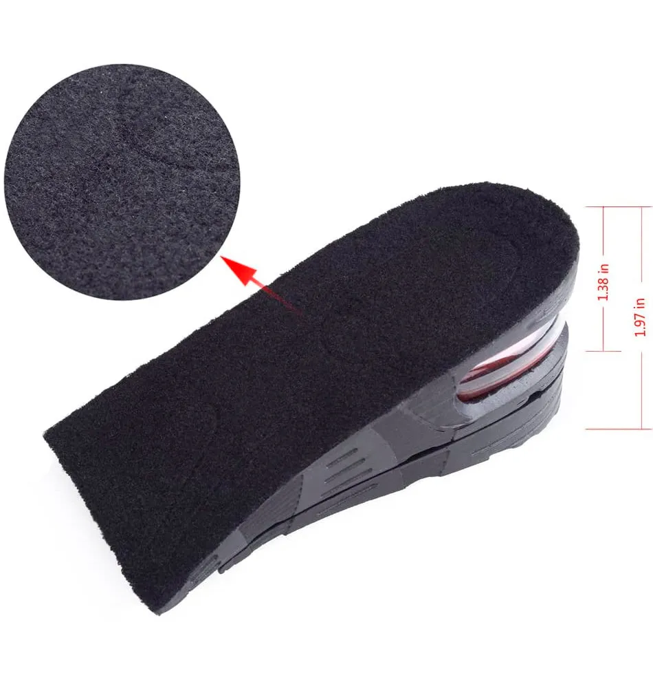 Flexzion Shoes Increase Insole Heel Height Lift Elevator Air  Cushion Pad Half