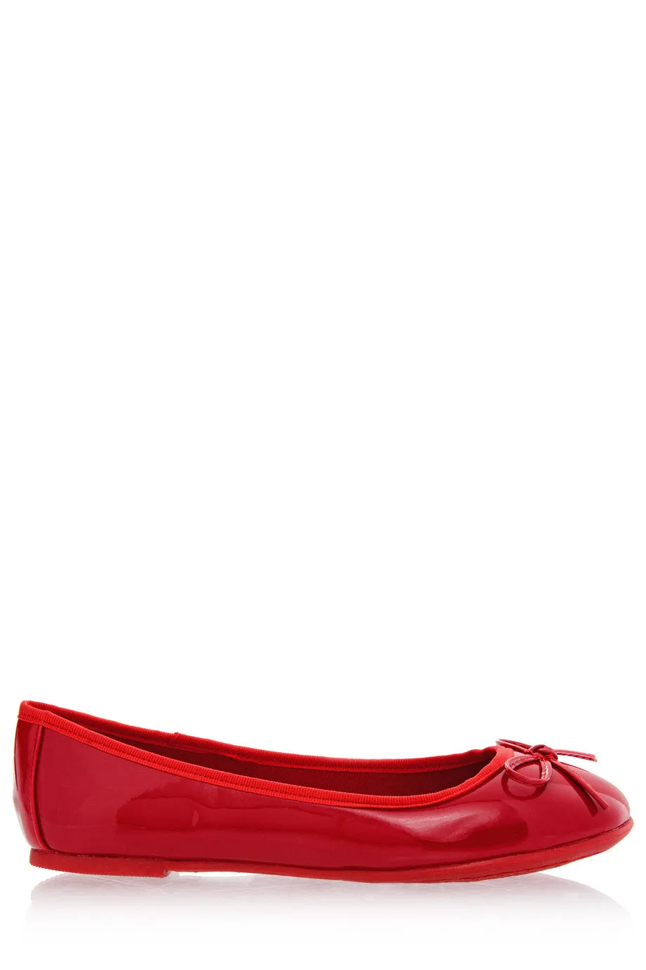 FRANCESCO MILANO ERMA Red Pattent Ballerinas