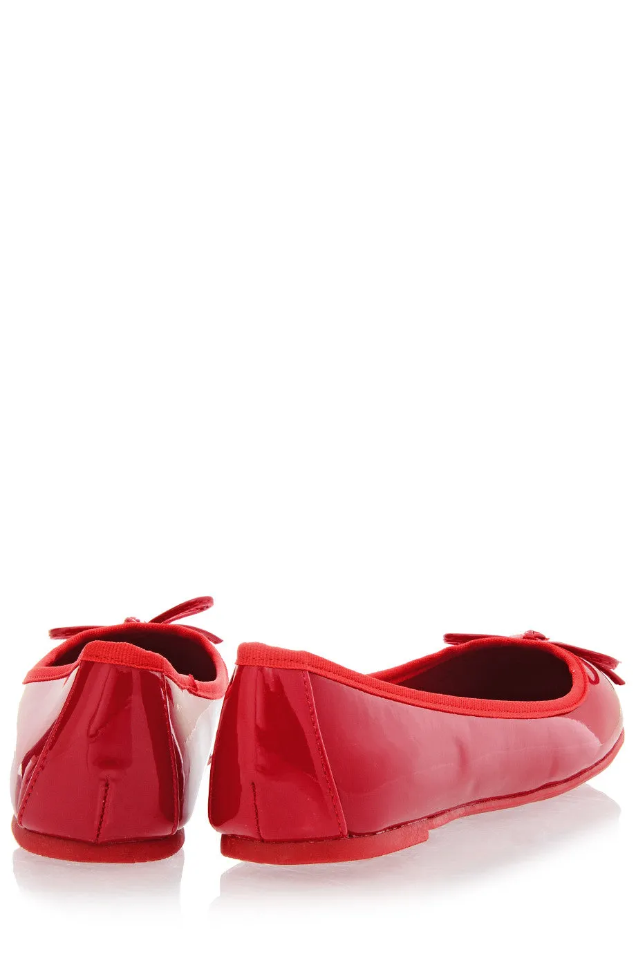 FRANCESCO MILANO ERMA Red Pattent Ballerinas