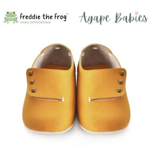 Freddie The Frog Pre Walker Shoes - Caramel Moccs