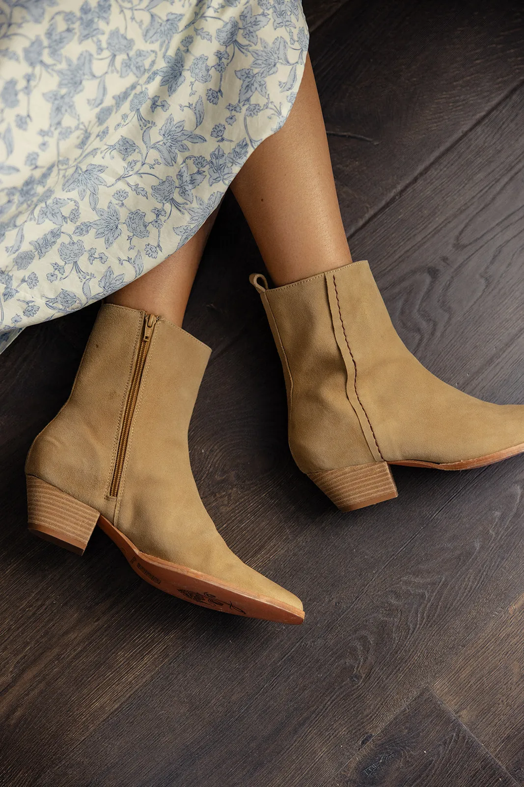 Free People Bowers Embroidered Bootie