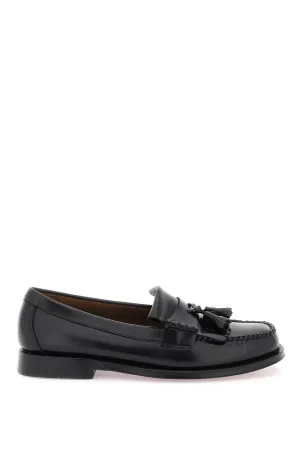 G.h. bass esther kiltie weejuns loafers in brushed leather