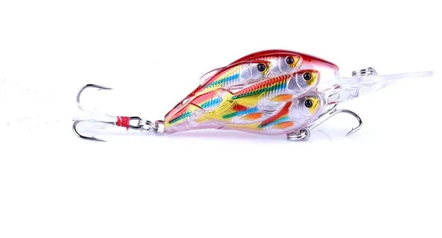 HENGJIA 1pc Diving Depth Crankbait Fishing Lures Swimbait Isca Artificial Bait floating Fishing Wobblers 7.5cm 9g pesca peche