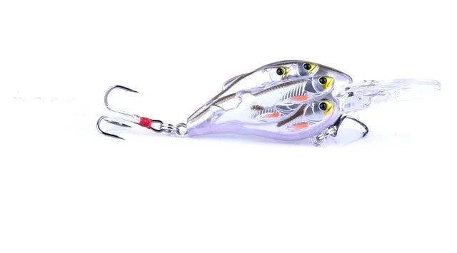 HENGJIA 1pc Diving Depth Crankbait Fishing Lures Swimbait Isca Artificial Bait floating Fishing Wobblers 7.5cm 9g pesca peche