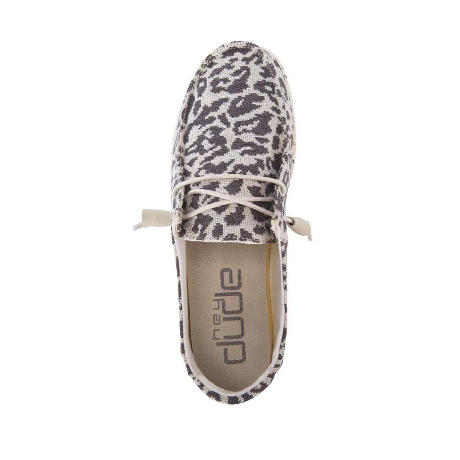 HeyDude Wendy Woven Cheetah - Grey