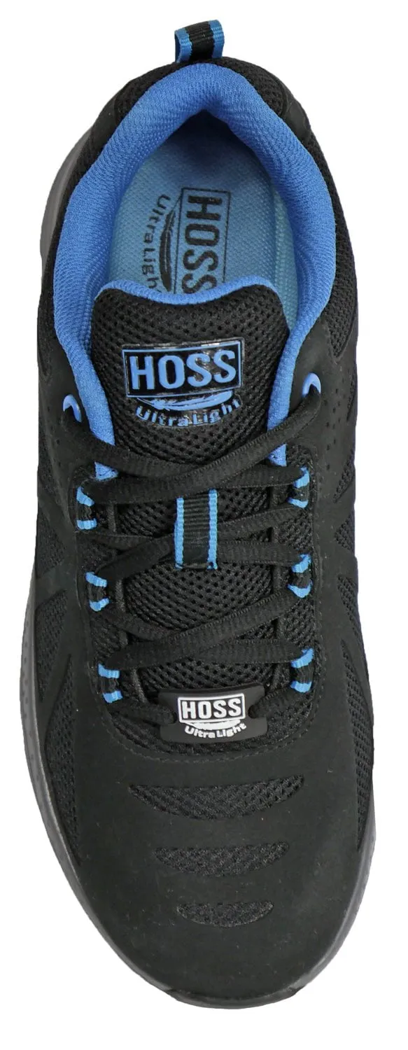 Hoss Boots Womens Black/Sky Blue Mesh Skyline UL CT Work Shoes