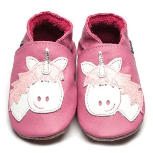 Inch Blue Unicorn Leather Baby Shoes