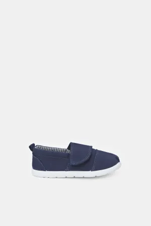 Infant Boys Navy Plain Pump