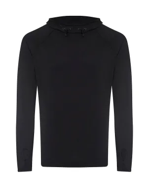 Jet Black - Cool cowl neck top