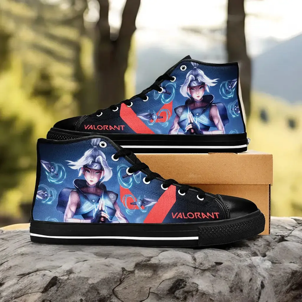 Jett Kunai Valorant Shoes High Top Sneakers for Kids and Adults