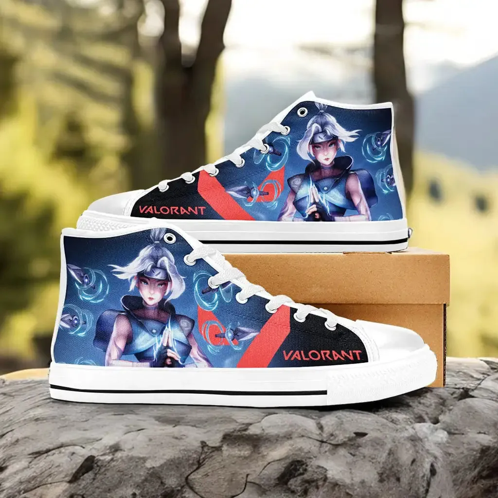 Jett Kunai Valorant Shoes High Top Sneakers for Kids and Adults