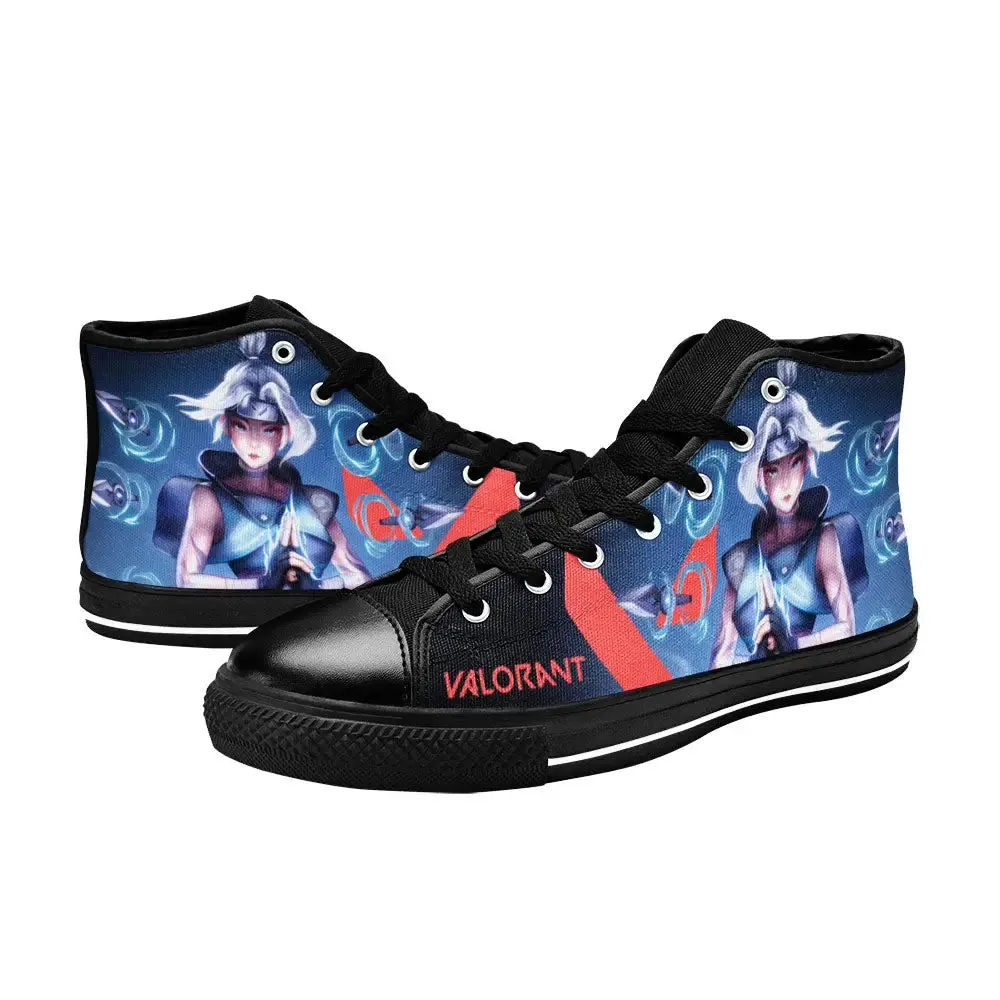 Jett Kunai Valorant Shoes High Top Sneakers for Kids and Adults