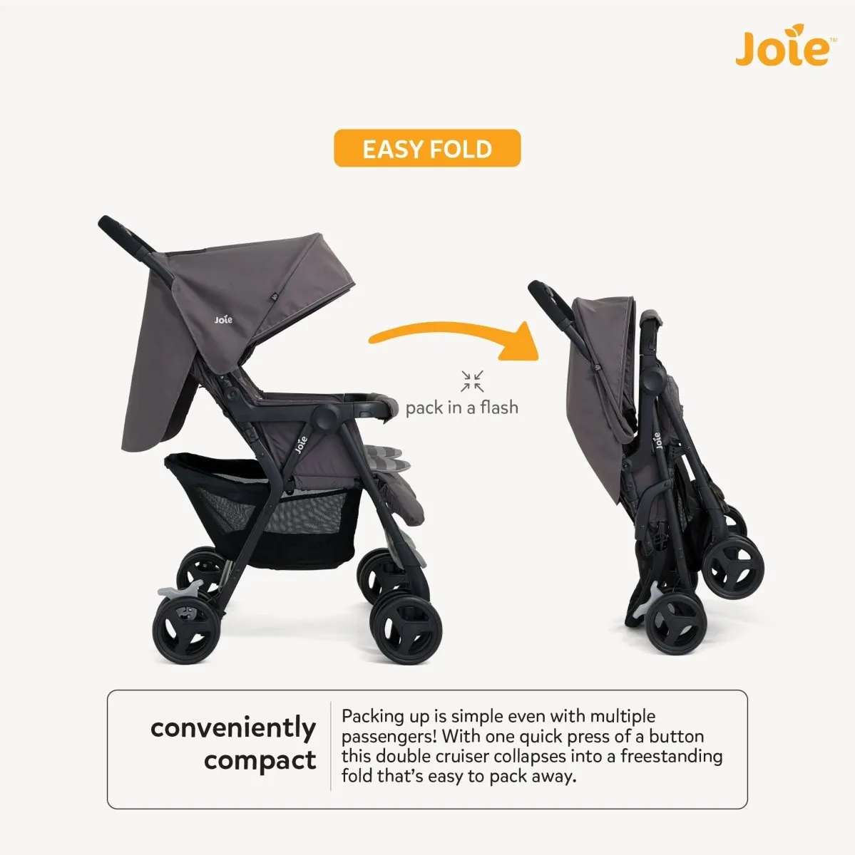 Joie Aire Twin W/ Rc DARK PEWTER