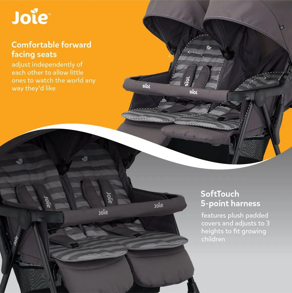 Joie Aire Twin W/ Rc DARK PEWTER