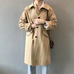 Joskaa New Autumn Women's Cargo Windbreaker Casual Vintage Pockets Outerwear Oversize Buttons Wild Long Trench Lady Tops JK0393