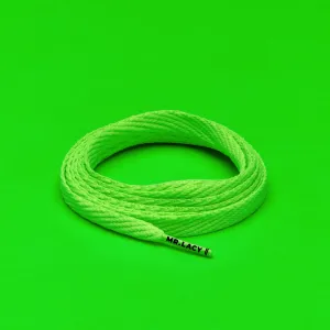 Junior Flatties Shoelaces · Neon Green