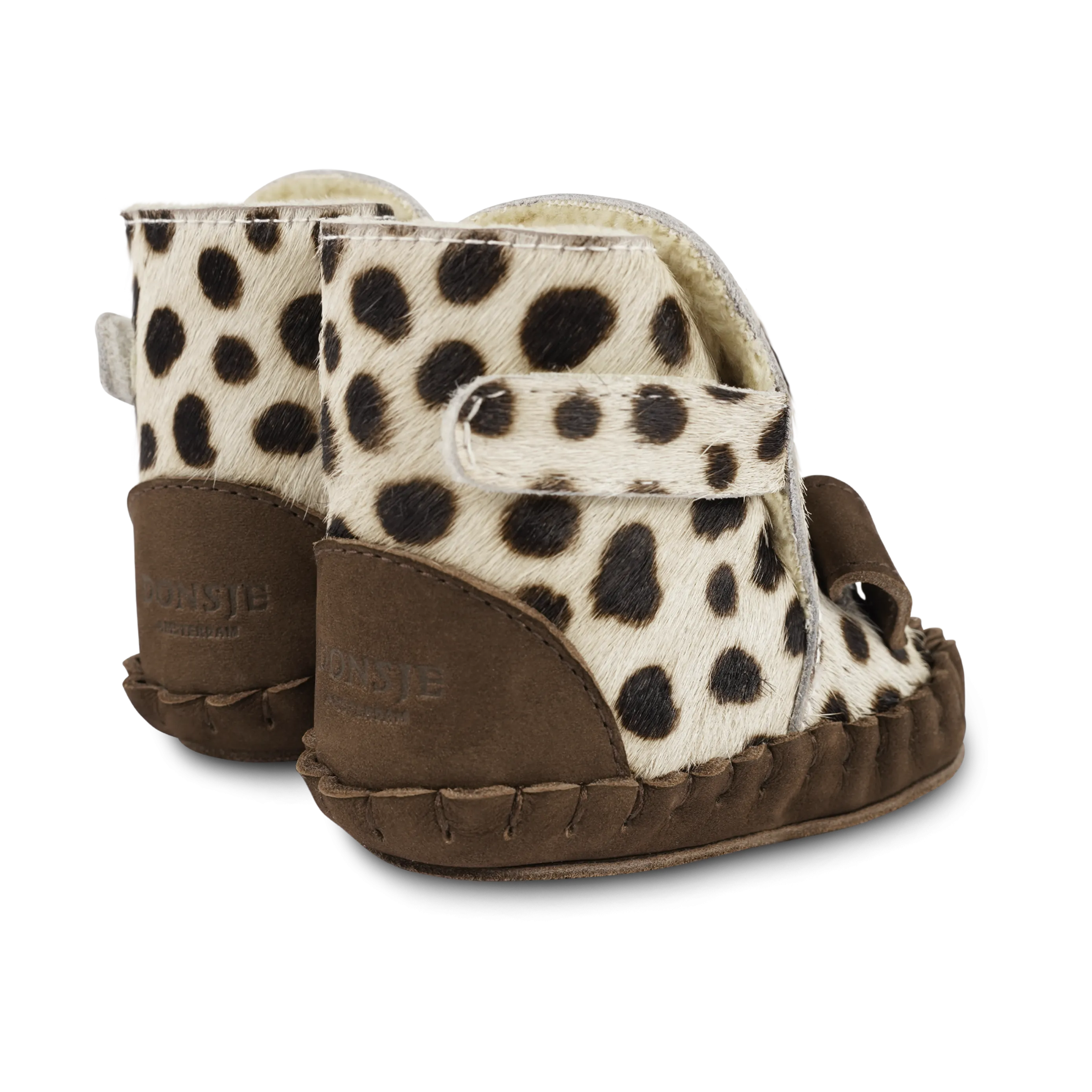 Kapi Exclusive Booties | Dalmatian | Black Spotted Cow Hair