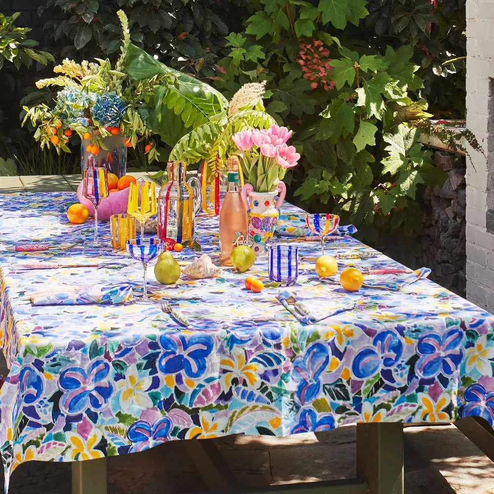 Ken Done ROUND Frangipani Linen Tablecloth