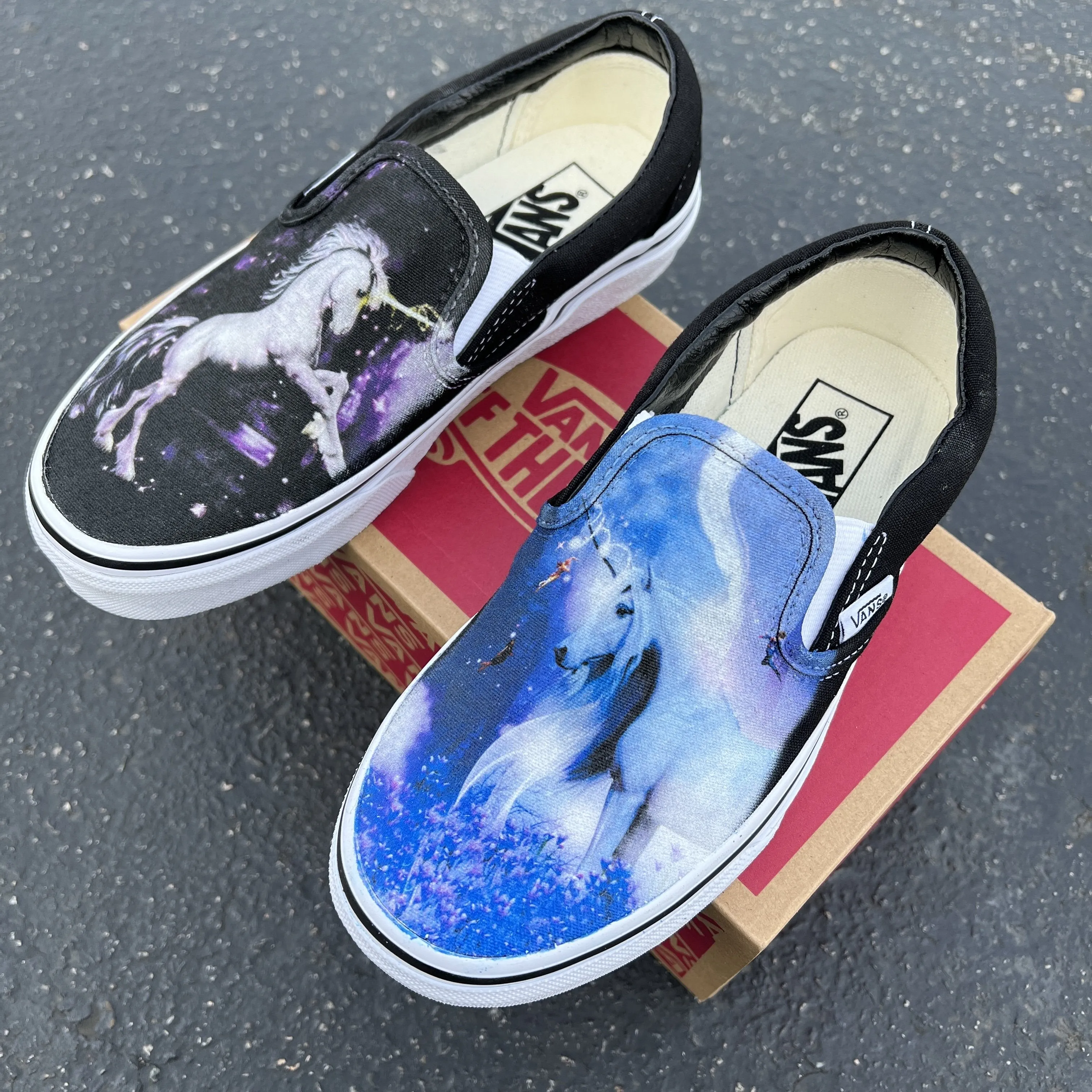 Kids Shoes - Mystical Unicorn Custom Slip Ons