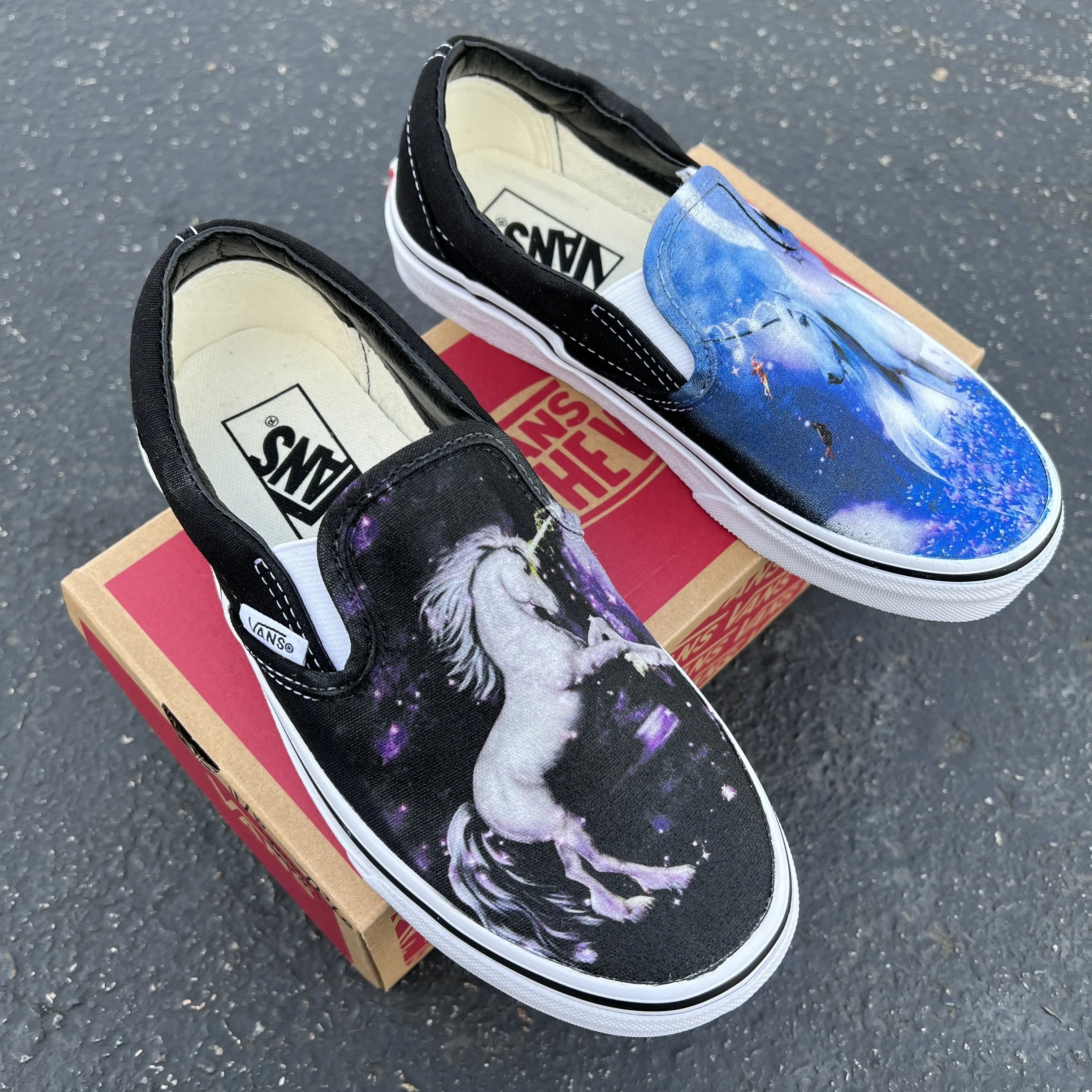 Kids Shoes - Mystical Unicorn Custom Slip Ons