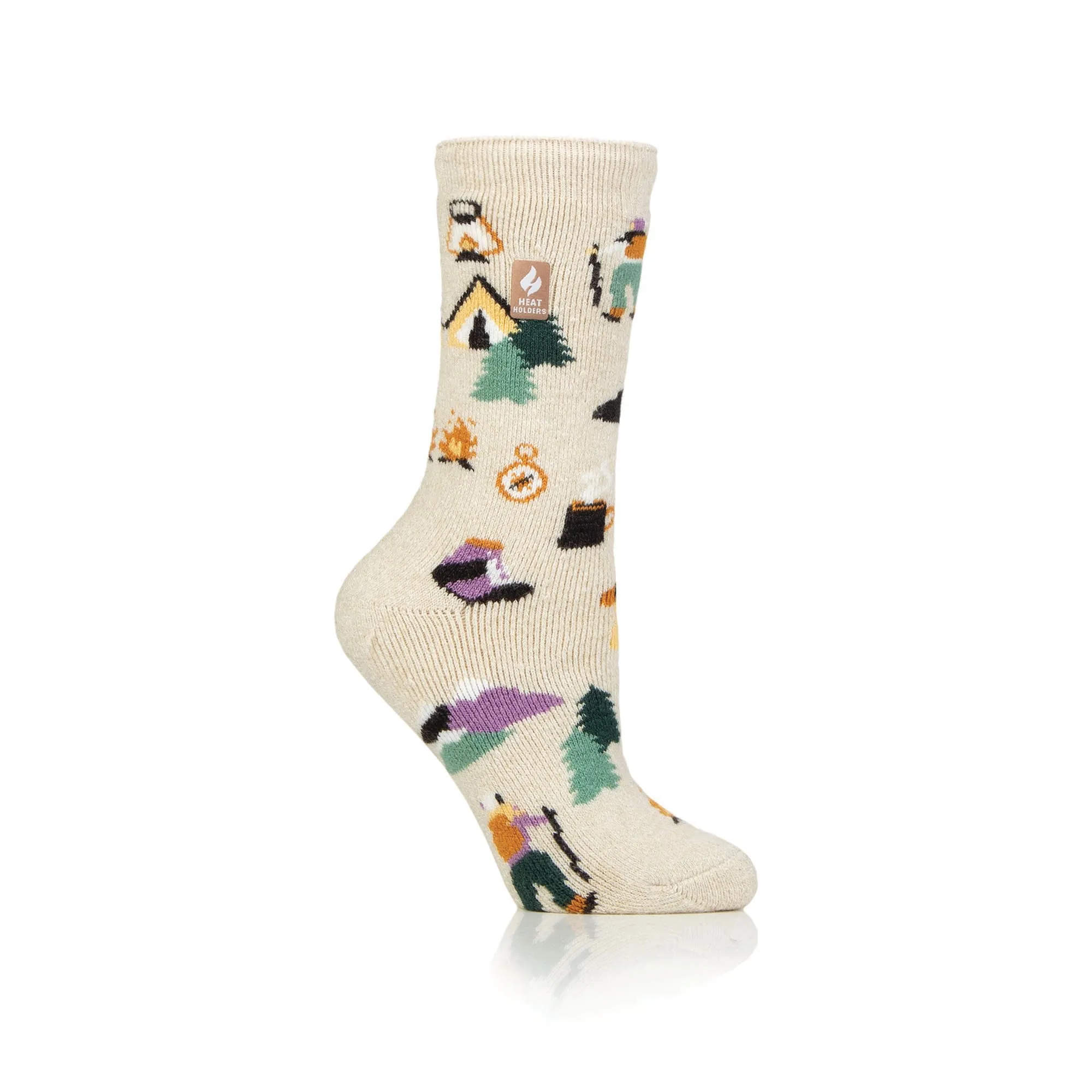 Ladies Lite Warm Wishes Hobby Socks - Wild At Heart