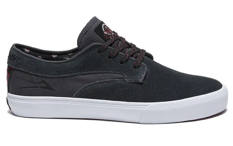 Lakai Shoes Riley Hawk x Indy Collab - Charcoal Suede