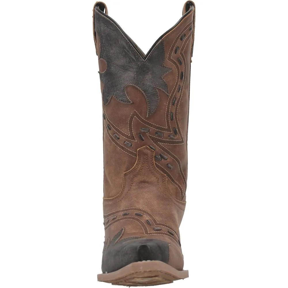 'Laredo' Men's 12" Porter Overlay Western Snip Toe - Tan