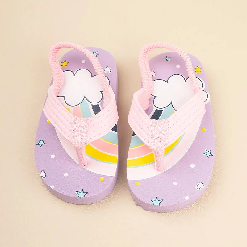 Little Boys and Girls Stylish Design Various Colors Flat Slippers Children Lovely Lithe Flip Flops WCDX01