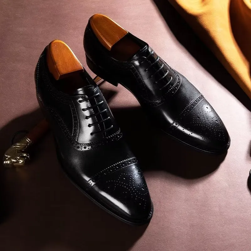 LuxeLeather Classy Brogues Dress Shoes