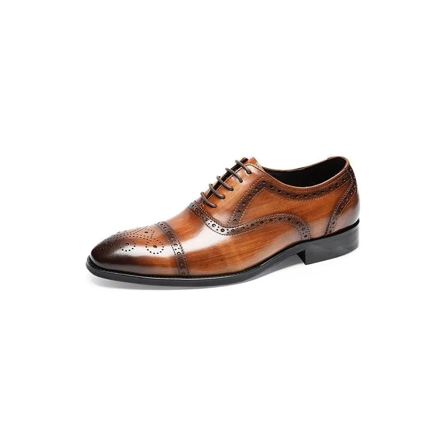 LuxeLeather Classy Brogues Dress Shoes