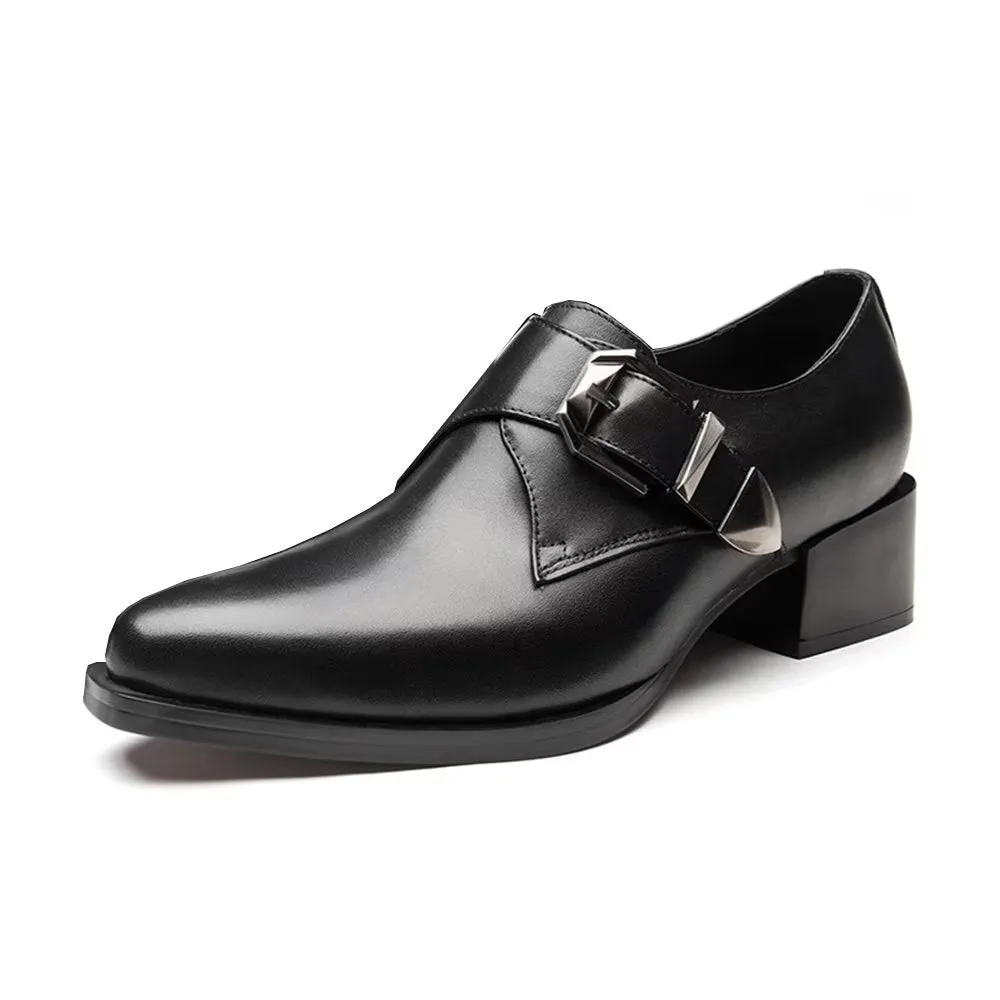 Luxury Pointed Toe Monkstrap Dress Shoes