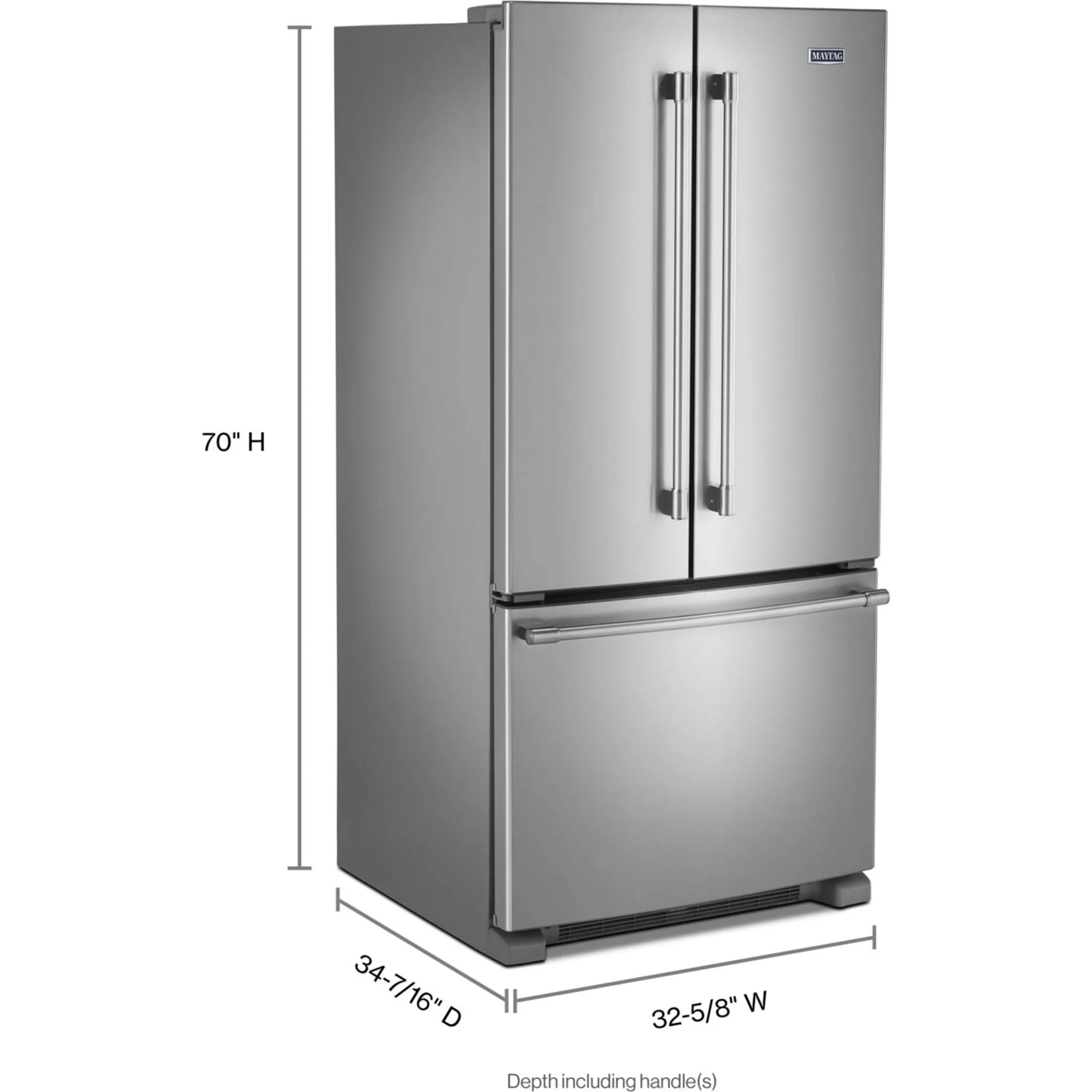 Maytag 33" Wide French Door Refrigerator - 22 cu. ft. (MFF2258FEZ)