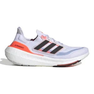 Men's Adidas Ultraboost Light, Cloud White/Core Black/Solar Red, 14 D Medium