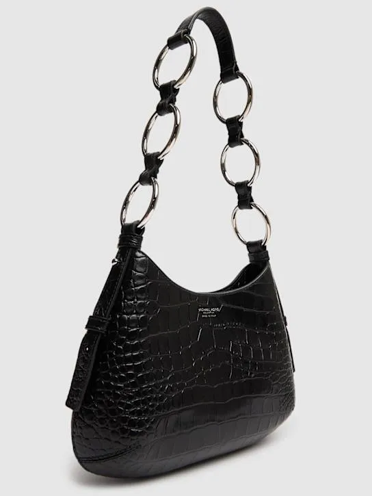 Michael Kors Collection   Mini Bardot hobo shiny croc embossed bag 