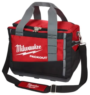 Milwaukee 48-22-8321 Tool Bag, 9.6 in W, 15 in D, 12.2 in H, 2-Pocket, Polyester, Black/Red :EA: QUANTITY: 1