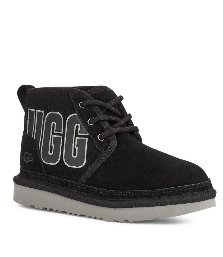 Neumel Graphic Outline in Black/Grey Suede by UGG