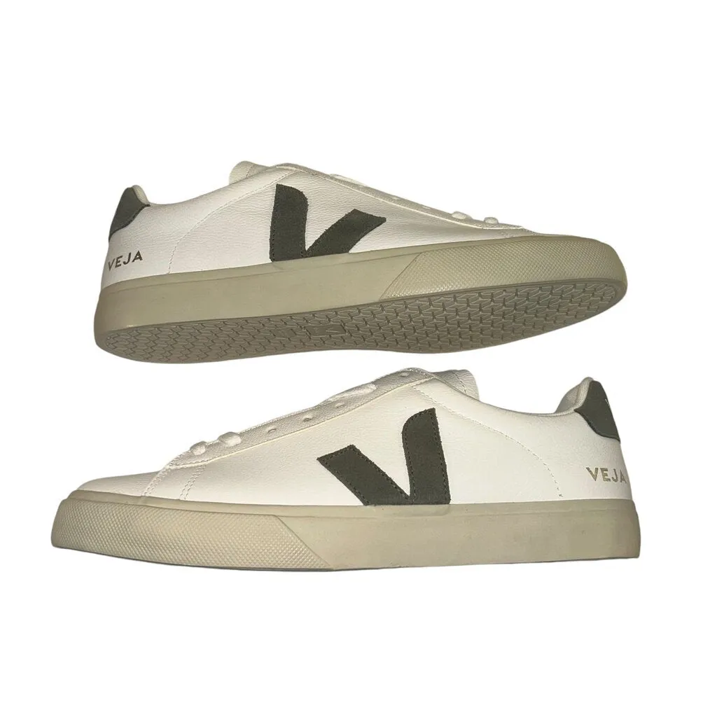 *NIB Veja Campo Leather & Suede Lace-Up Low-Top Sneakers, Size 44