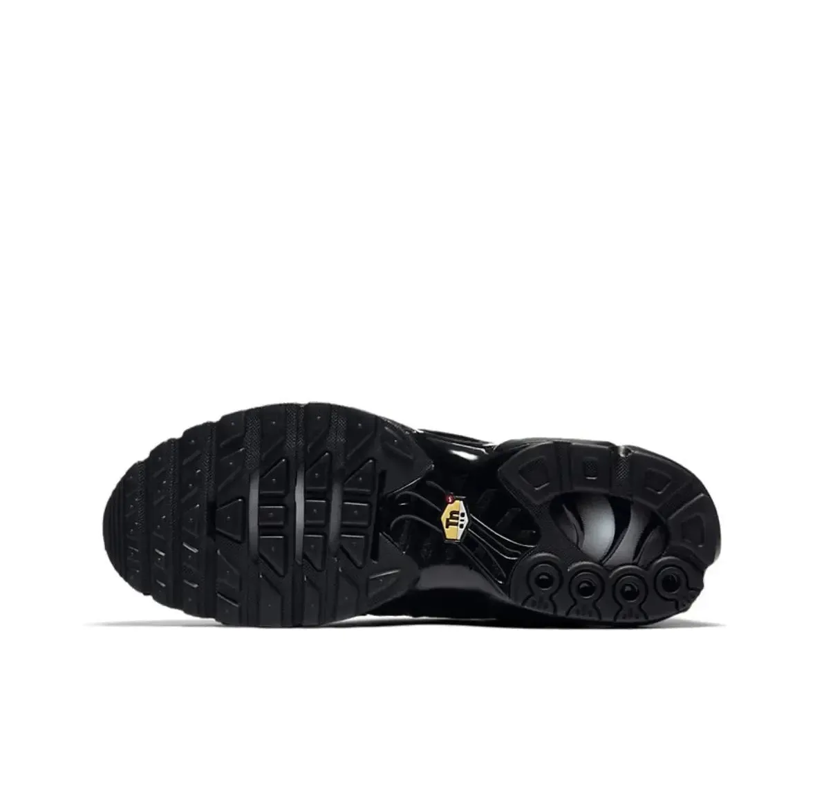 Nike Air Max Plus TN Triple Black Low Top Running Shoes for Men and Women Unisex