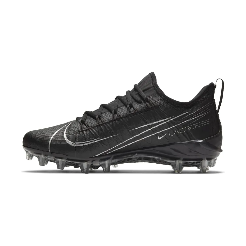 Nike Alpha Huarache 7 Pro Black/Silver Lacrosse Cleats