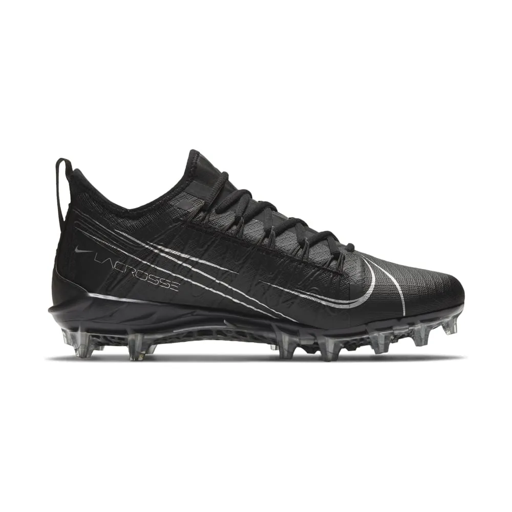 Nike Alpha Huarache 7 Pro Black/Silver Lacrosse Cleats